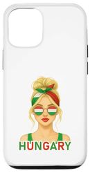 Blond Hungarian Girl Hungary Flag Hungarian Girlfriend Wife Custodia per iPhone 12/12 Pro
