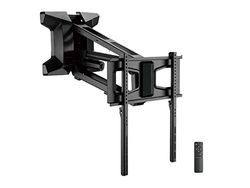 Monoprice Supporto da parete motorizzato elettrico sopra il caminetto per TV da 37" a 80", capacità di peso 34,9 kg, VESA fino a 600 x 400, girevole, altezza regolabile