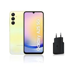 SAMSUNG GALAXY A25, Smartphone Android 5G, 128 Go, Chargeur secteur rapide 25W inclus [Exclusivité Amazon], Smartphone déverrouillé, Lime, Version FR