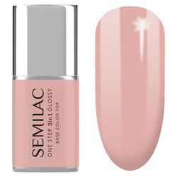 S256 Semilac - Vernis à ongles UV 3 en 1 - Vernis à ongles gel UV 3 en 1 - Beige clair - 7 ml - Vernis à ongles 3 en 1 - Style express - Haut pouvoir couvrant