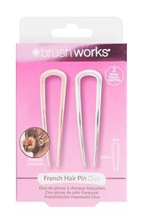 Brushworks French Hair Pin Duo - Gold & Silver