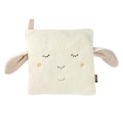 Fehn Cuscino con noccioli di ciliegia a forma di pecora, con sacchetto caldo e freddo rimovibile, per neonati e bambini a partire da 0 mesi, Babylove