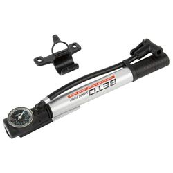 beto 2 em 1 - Mini bomba de ar de pé, cor prateada/preto