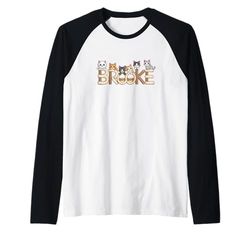 Brooke Cat Trees - Personalized Cute Name Word Art Raglan Baseball Tee