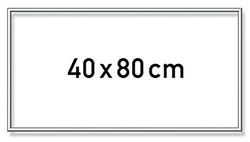 Schipper 605250768 Schilderen op nummer, aluminium frame, 40 x 80 cm, mat zilver zonder glas, voor je kunstwerk, eenvoudige zelfmontage