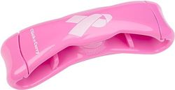 Click & Carry Grocery Bag Carrier, 1 Pack, Pink Ribbon - As seen on Shark Tank, Soft Cushion Grip, Hands Free Grocery Bag Carrier, Plastic Bag Holder, Haul Sports Gear, Click and Carry with Ease