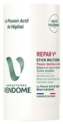 LABORATOIRES VENDÔME - REPAR V+ - Stick Multizone - ansikte och kropp - Reparerar och ger näring åt känsliga områden - berikad med sheasmör, arnica och jojoba - reaktiv hud med atopisk trend - 50 g