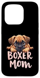 Boxer Mom Dog Boxer Dog Mama Cucciolo carino Custodia per iPhone 15 Pro