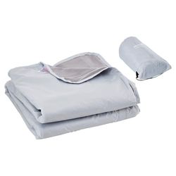 VEVOR Couverture de Camping de Stade, 2x1,5 m, Polaire Polyester Chaud Imperméable PU1500 Coupe-Vent Ignifuge, pour Extérieur, Pique-niques, Randonnée, Événements Sportifs, en Plein Air, Gris Clair