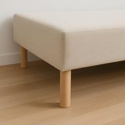 La Fabrique de Pieds Conjunto de 4 pernas de cama de madeira, cilindro, madeira, verde clair, 20 x 6 x 6 cm