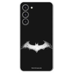 Personalaizer Custodia compatibile con Samsung Galaxy S23 Plus - Batman Logo White