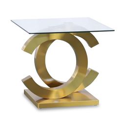 Alexandra House Living Mesa Auxiliar Cristal 55 x 55 x 50 cm - EAN: 8427701841770
