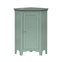 Elegant Home Fashions Angolo Autonomo Verde Salvia con Porta Stile Persiana