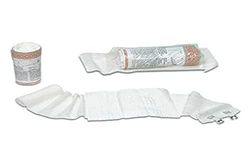 Gima - Hemocontrol anti-hemorragische bandage, elastische bandage voor wonden en kleine bloedingen, afmetingen 4,5 m x 10 cm, met een tampon van 10 x 10 cm en 2 clips, 1 stuk.