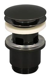 Edouard Rousseau Piletta lavabo Clic-Clac, diam. 63 mm, certificato NF, con troppo pieno, standard, finitura canna fucile