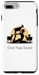 Coque pour iPhone 7 Plus/8 Plus Drôle de chèvre Yoga Squad Pose de guerrier pour le yoga de chèvre