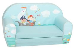 Delsit DT2-22042 Canapé pour Enfant avec Rembourrage en Mousse – Canapé Enfant avec Housse Amovible – Canapé Enfant Fille et garçon – 9 Mois à 4 Ans