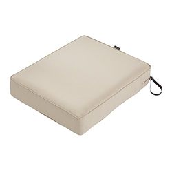 Classic Accessories Montlake - Cuscino rotondo in schiuma e fodera antiscivolo, Antique Beige, 21" wide x 19" deep x 5" thick