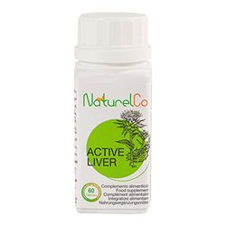 Active Liver. Complemento Alimenticio Natural. Cardo Mariano, Curcuma y Extracto de Alcachofa. Contribuye al Control de Peso, Toxinas y Gases de la Digestión. 60 Cápsulas Vegetales.