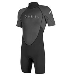 ONEILL WETSUITS Reactor-2 2mm Back Zip Spring, Wetsuit Modello da Uomo, Nero-Black/Graphite, MS