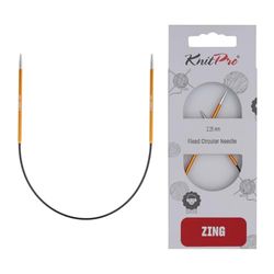 KnitPro Zing Fixed Knitting Needles – 22.5cm x 2.25mm Circular Knitting Pins, 81