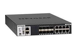 NETGEAR M4300-8X8F 16x10G 8x10GBASE-T 8xSFP+ Half-Width Stackable Switch For Server Aggregation (XSM4316S-100NES) - Black