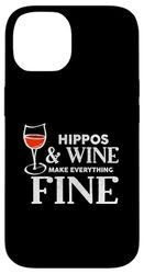 HIPPOS E Vino Fare Tutto Fine HIPPO Custodia per iPhone 14