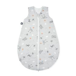Julius Zöllner Zomerslaapzak jersey, 0,5 TOG, wasbaar op 60 °C, Made in Germany, OEKO TEX Standard 100, savanne grijs, maat 56/62