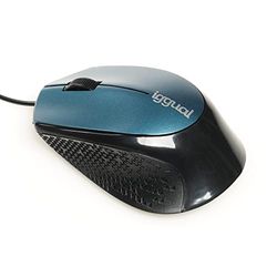 iggual Ratón COM-Ergonomic-R 800 dpi Azul Negro/Azul