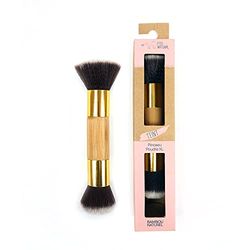 Feel Natural - Pinceau Maquillage - Poudre XL - Teint - Bambou Naturel - Fibres Ultra Douces - Application Blush et Bronzer - Pour Tout Type de Peau - Couleur Neutre
