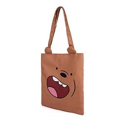We Bare Bears Grizzly-Shopping Bag, Brown, 33 x 40 cm