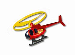 GÜNTHER FLUGSPIELE Paul 1676 - Juego de hélices para niños a Partir 4 años, helicóptero Volador con Mango Inicio, Excelentes características Vuelo, diámetro del Rotor Aprox. 12,5 cm