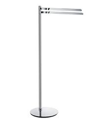 Smedbo FK315 Outline Barre Porte-Serviettes Double Laiton/Cuivre/Zinc Argent 30 x 10 x 87 cm