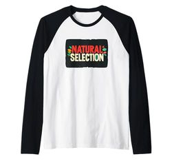 Divertente costume da selezione naturale per ragazzi e ragazze Maglia con Maniche Raglan
