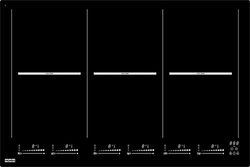 Franke FHMT 806 3FLEXI INT 108.0379.466 Kookplaat/6,78 cm/Bediening Slider met witte onderverlichting en directe selectie