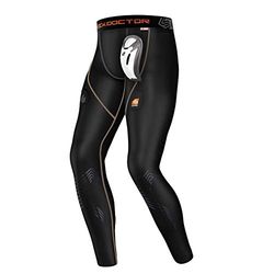 Shock Doctor Heren Core Shock Doctor Heren Core Compressie Hockey Broek met Bio Flex Cup - Zwart, Klein