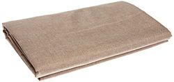 CALITEX Toalha de mesa retangular, poliéster, castanho topo, 250 x 150 x 1 cm
