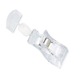 Scharnierende klem 2,5 x 2,7 x 9,4 cm Transparant Ps - 500 Un.