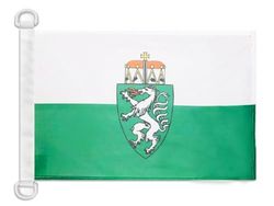 AZ FLAG - Steiermarks flagga - 45 x 30 cm - Steiermark nautisk flagga i Österrike specialbåt och nätblock utomhus med integrerade plastringar - 30 g