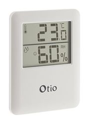 Otio – Magnetische thermo-hygrometer – Wit met LCD-scherm