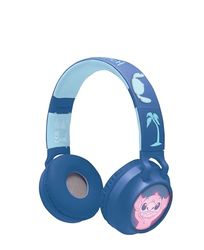 Lexibook, Disney Stitch, Casque 2-en-1 sans Fil et Filaire avec détails Stitch et Effets Lumineux, Son de Haute qualité limité à 85 DB, Pliable, Ajustable, Rechargeable, HPBT015D, Bleu