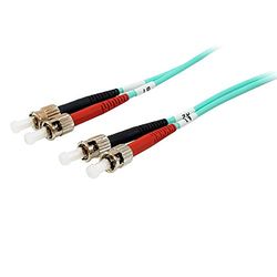 Velocraze Câble fibre optique - Fibre multimode ST/ST OM3 50/125, longueur de 3 m, matériau lsoh, couleur bleue, idéal pour la transmission de données.