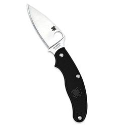 Spyderco C94PBK Volwassen mes UK lichtgewicht rechte kant met bladvormig lemmet