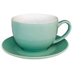 Olympia Cafe Tasses à cappuccino Olympia Café vertes 340 ml (lot de 12), passe au lave-vaisselle et au micro-ondes, soucoupes disponibles séparément (GL464), usage professionnel et domestique, GL461