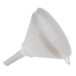 APS 30070 - Embudo con colador, diámetro de 17 cm, altura de 20 cm, paso de 17 mm de diámetro, plástico (PE), color blanco, fabricado en Alemania