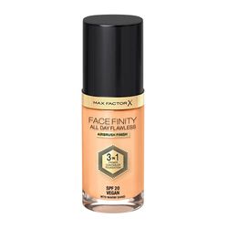 Max Factor Facefinity 3 em 1 All Day Flawless Air bursh& Vegan, base de maquilhagem, tom W70