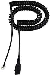 Jabra Cable End Piece QD to RJ10 Standard Assignment 2 m Spiral, Black