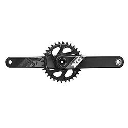 Sram Pédalier X01 Eagle 175 mm, 32T DM Dub, 00.6118.527.000 Pédalier, Noir/Rouge, 175 mm