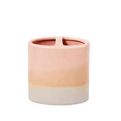 SKL Home Splatter Fabric douchegordijn tandenborstelhouder Toothbrush Holder roze (blush)