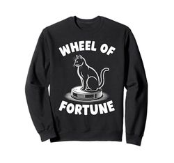 Wheel Of Fortune Robot Vacuum Cleaner Funny Cat Sweatshirt